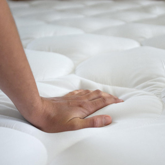 Great Bay Home Kyla Collection 2 inch mattress topper in white, view 2