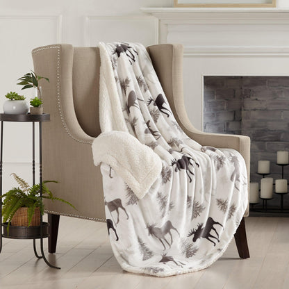 Velvet Plush Sherpa Luxury Bed Blanket - Cielo Collection by Great Bay Home