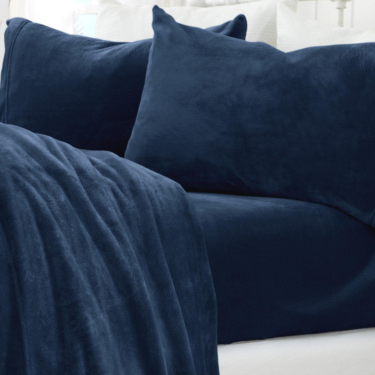 Solid Plush Sheet - Velvet Luxe Collection by Great Bay Home
