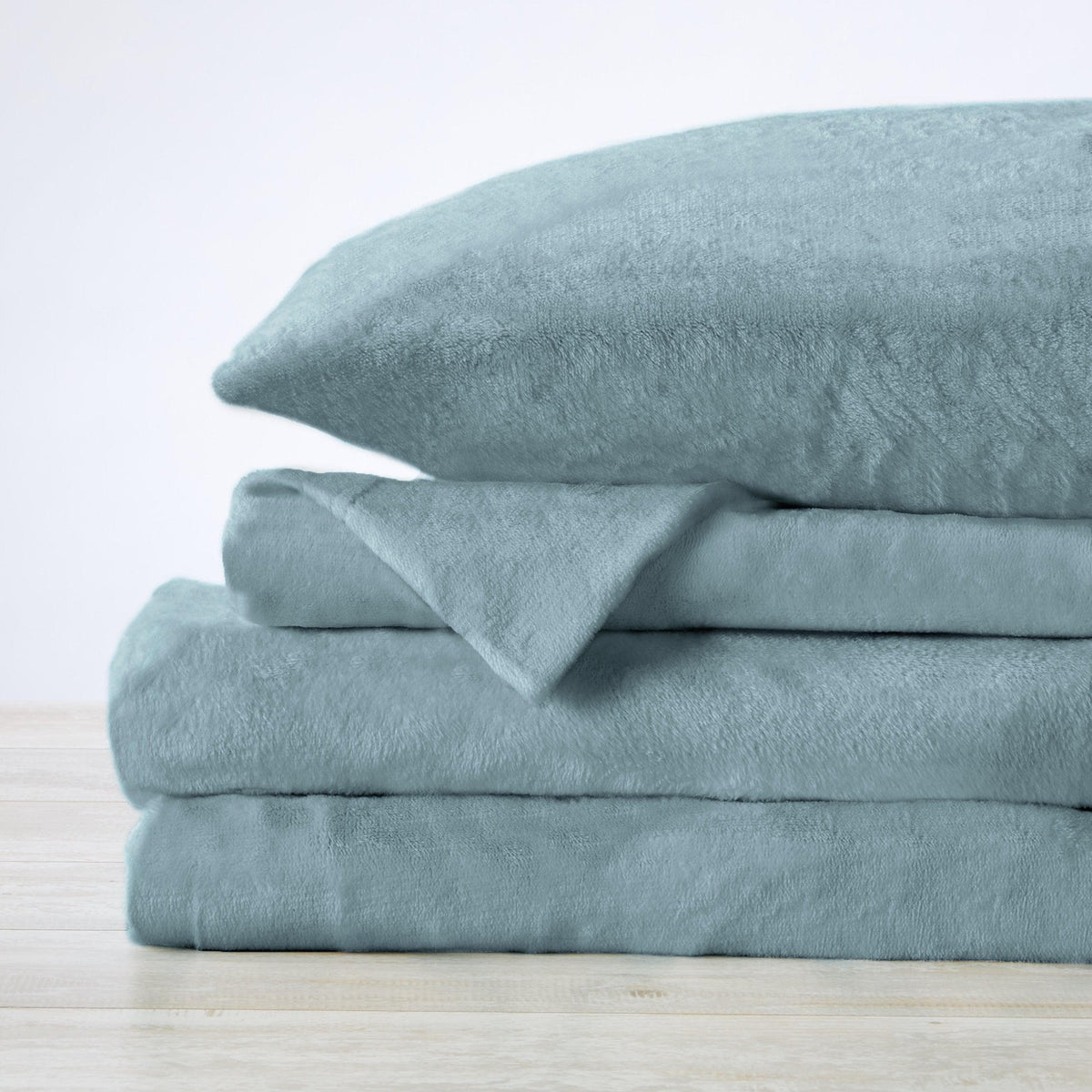 Solid Plush Sheet - Velvet Luxe Collection by Great Bay Home