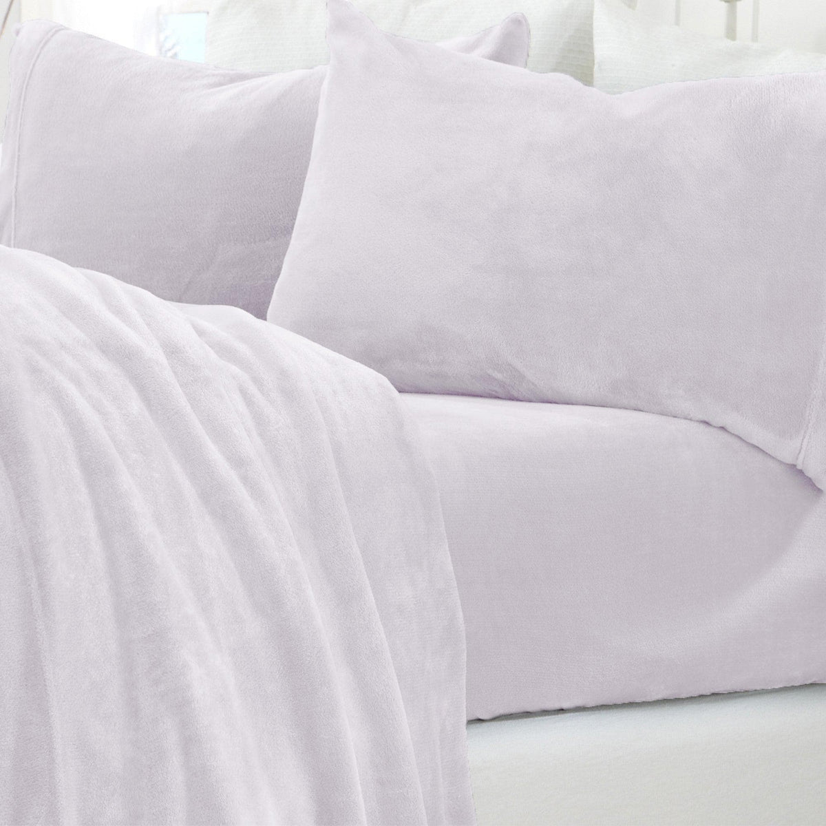 Solid Plush Sheet - Velvet Luxe Collection by Great Bay Home
