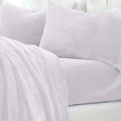 Solid Plush Sheet - Velvet Luxe Collection by Great Bay Home