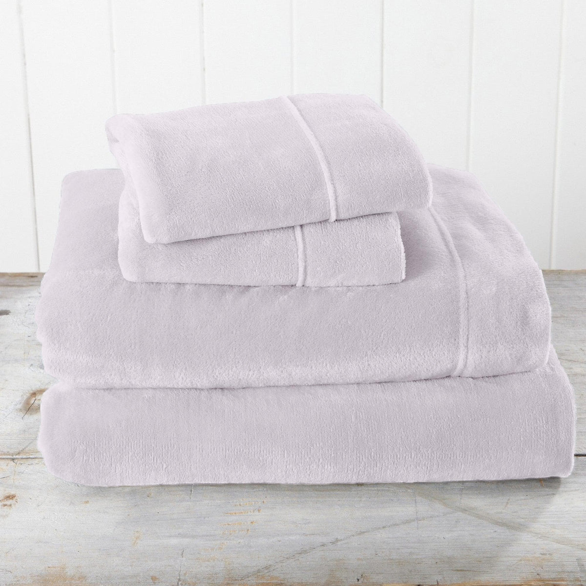 Solid Plush Sheet - Velvet Luxe Collection by Great Bay Home