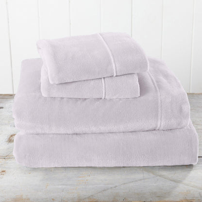 Solid Plush Sheet - Velvet Luxe Collection by Great Bay Home