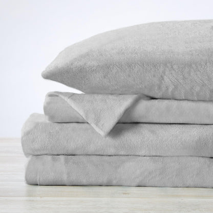 Solid Plush Sheet - Velvet Luxe Collection by Great Bay Home