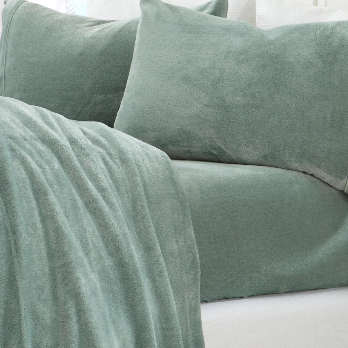 Solid Plush Sheet - Velvet Luxe Collection by Great Bay Home
