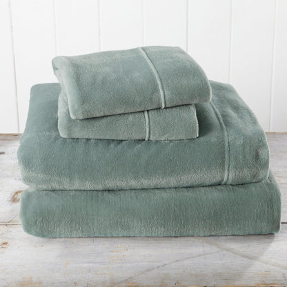 Solid Plush Sheet - Velvet Luxe Collection by Great Bay Home