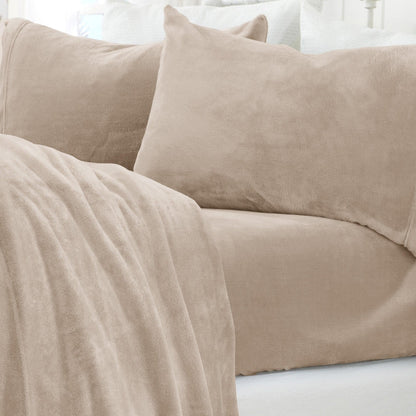 Solid Plush Sheet - Velvet Luxe Collection by Great Bay Home
