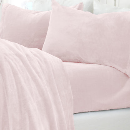 Solid Plush Sheet - Velvet Luxe Collection by Great Bay Home