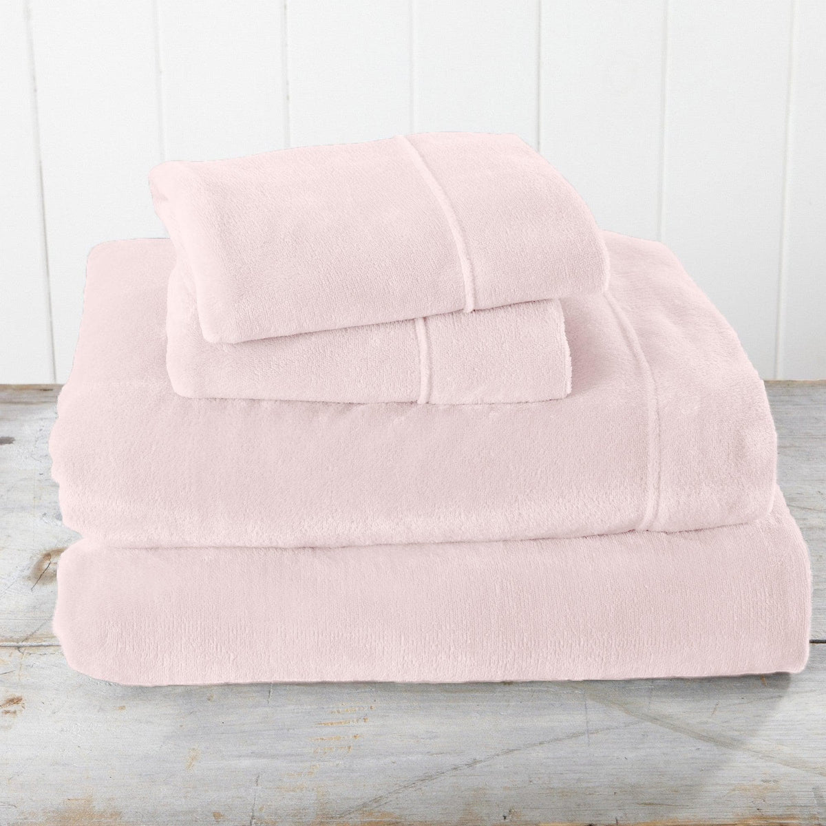 Solid Plush Sheet - Velvet Luxe Collection by Great Bay Home