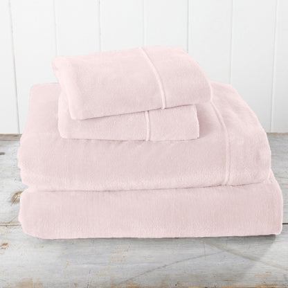Solid Plush Sheet - Velvet Luxe Collection by Great Bay Home