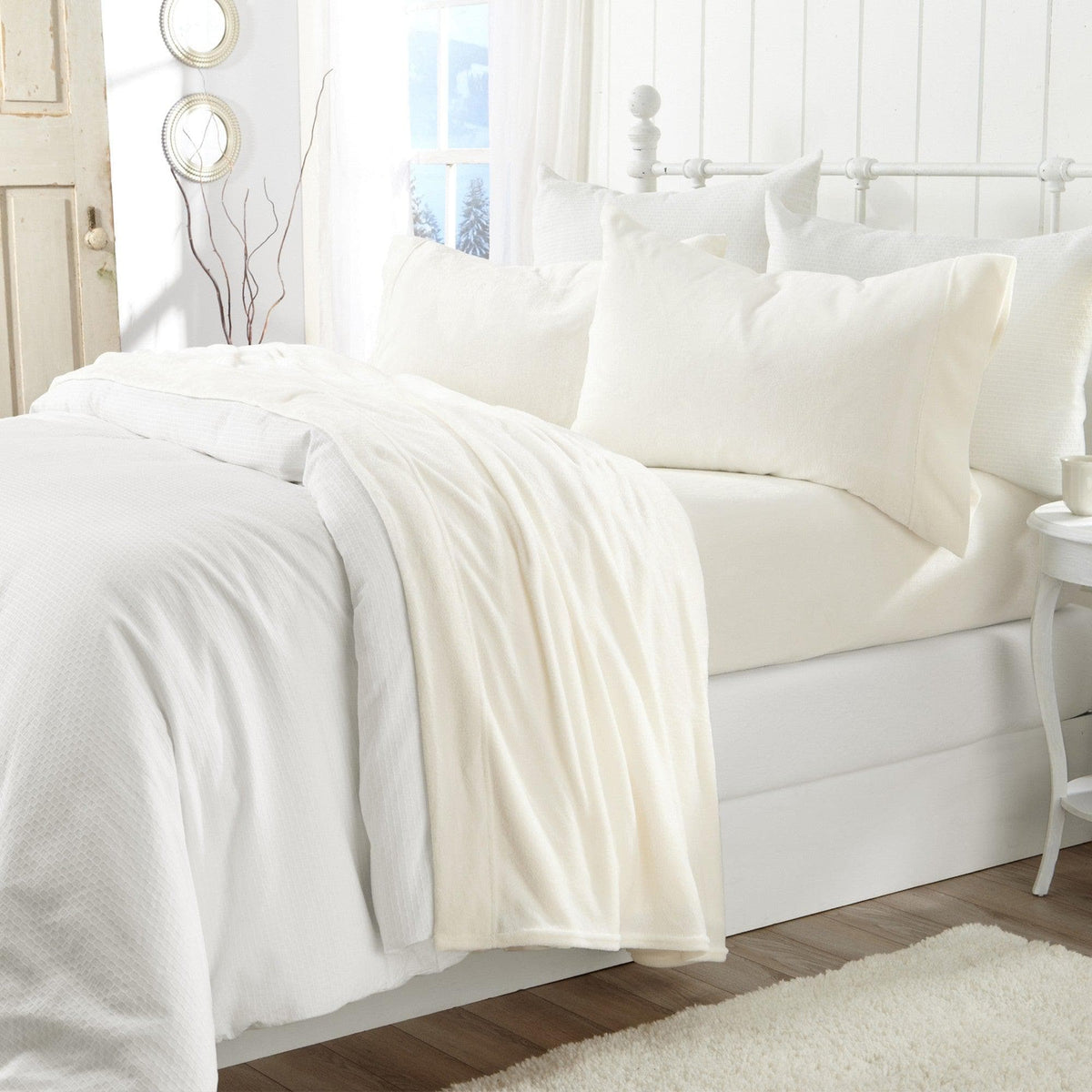 Solid Plush Sheet - Velvet Luxe Collection by Great Bay Home