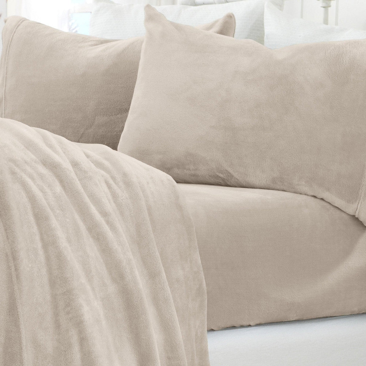 Solid Plush Sheet - Velvet Luxe Collection by Great Bay Home