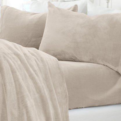 Solid Plush Sheet - Velvet Luxe Collection by Great Bay Home