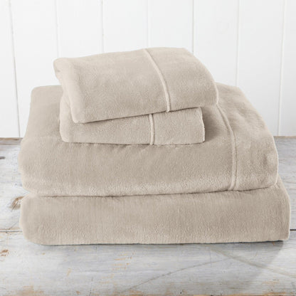 Solid Plush Sheet - Velvet Luxe Collection by Great Bay Home