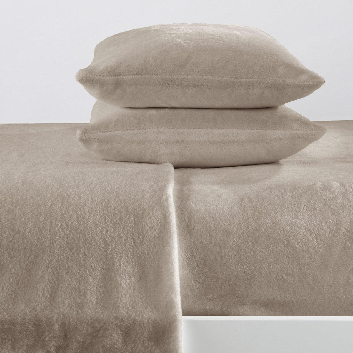 Solid Plush Sheet - Velvet Luxe Collection by Great Bay Home