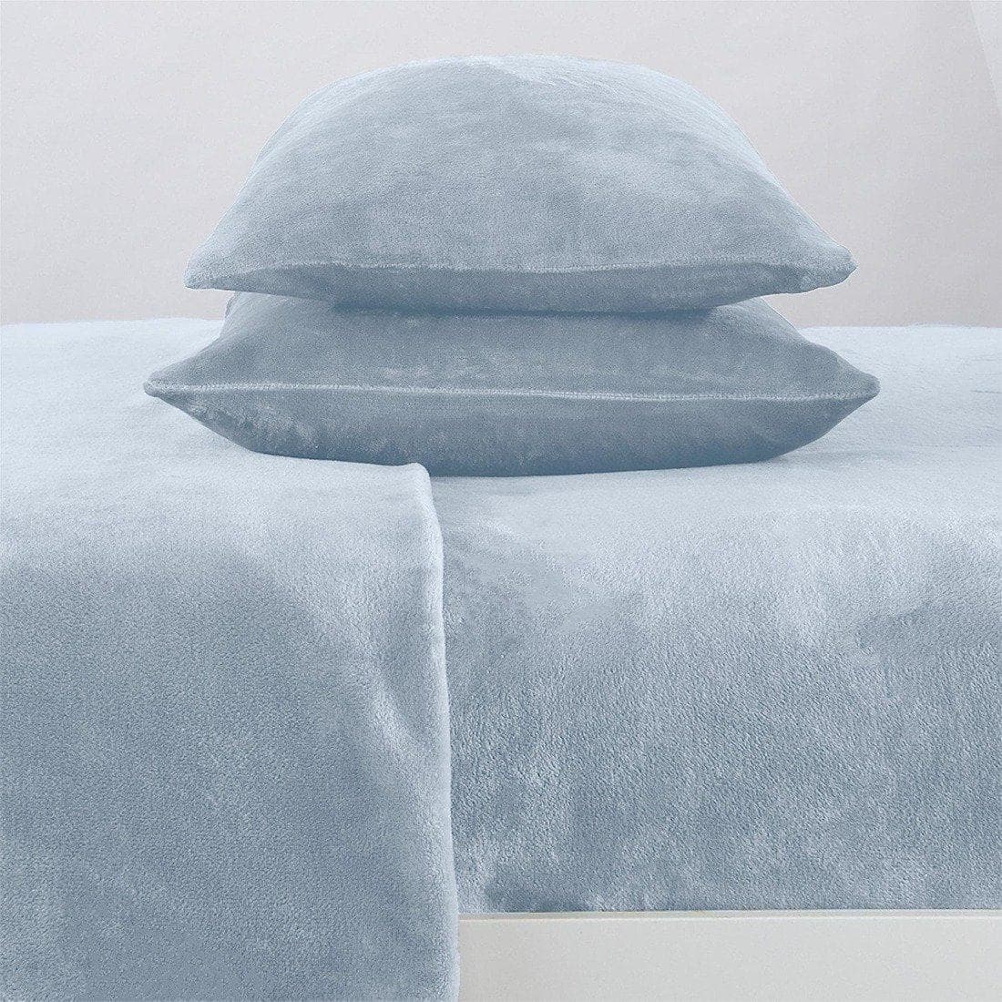 Solid Plush Sheet - Velvet Luxe Collection by Great Bay Home
