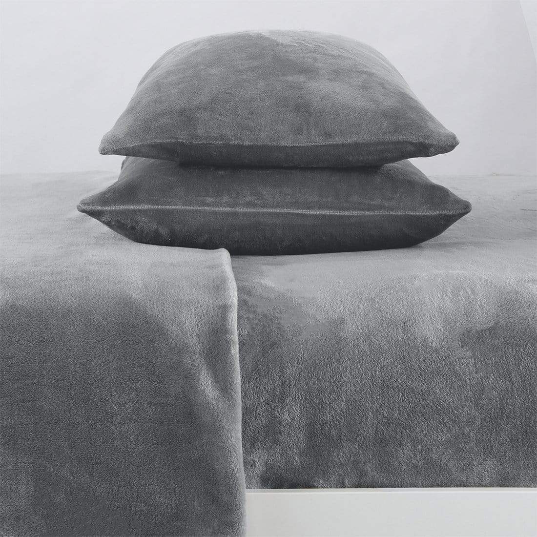 Solid Plush Sheet - Velvet Luxe Collection by Great Bay Home