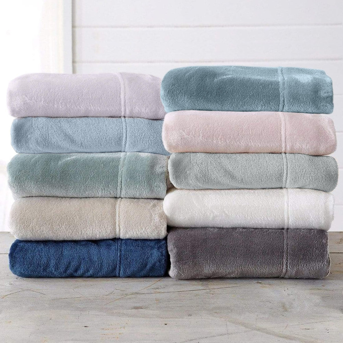 Solid Plush Sheet - Velvet Luxe Collection by Great Bay Home