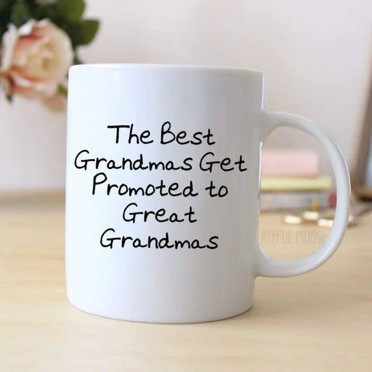 Great Grandma Coffee Mug - Pregnancy Announcement Gift - Great Grandmother Coffee Mug by Joyful Moose