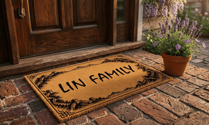 Great Wall Border Personalized Coir MatTorqelo.com