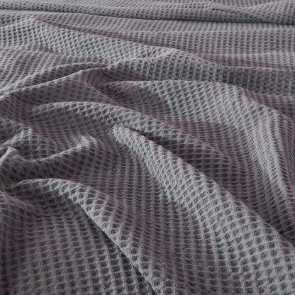 Great Bay Home Mikala cotton waffle weave blanket, view 7
