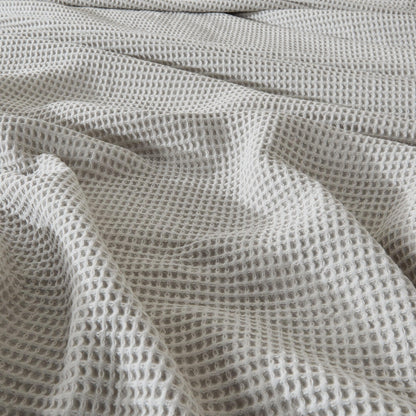 100% Cotton Waffle Weave Blanket - Mikala Collection by Great Bay Home