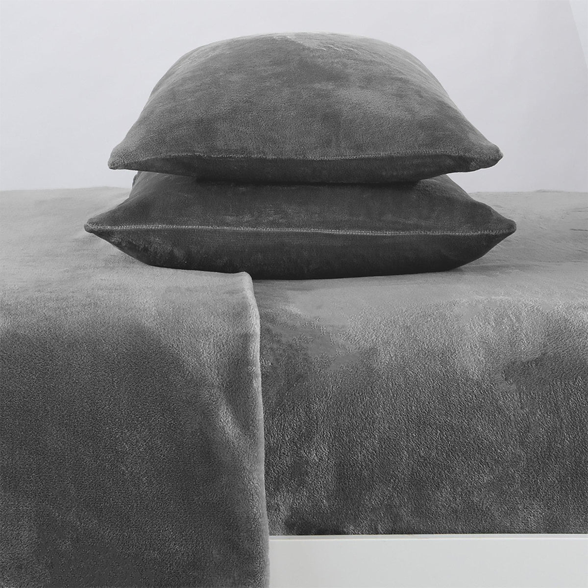 Solid Plush Sheet - Velvet Luxe Collection by Great Bay Home