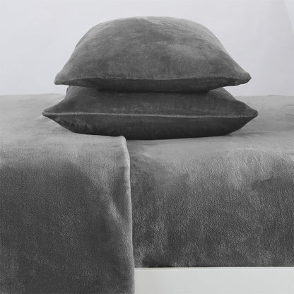Solid Plush Sheet - Velvet Luxe Collection by Great Bay Home