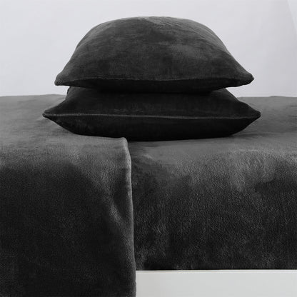 Solid Plush Sheet - Velvet Luxe Collection by Great Bay Home