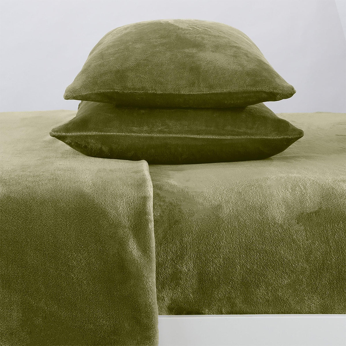 Solid Plush Sheet - Velvet Luxe Collection by Great Bay Home
