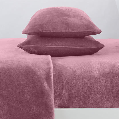 Solid Plush Sheet - Velvet Luxe Collection by Great Bay Home