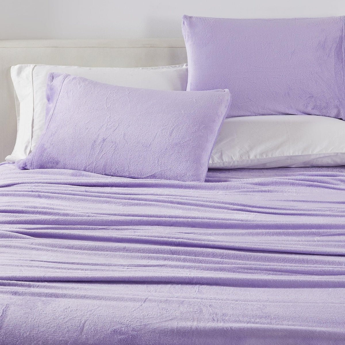 Solid Plush Sheet - Velvet Luxe Collection by Great Bay Home