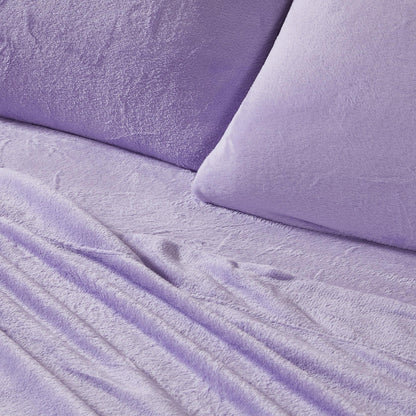 Solid Plush Sheet - Velvet Luxe Collection by Great Bay Home