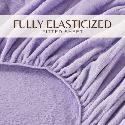 Solid Plush Sheet - Velvet Luxe Collection by Great Bay Home