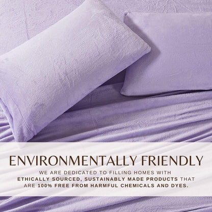 Solid Plush Sheet - Velvet Luxe Collection by Great Bay Home
