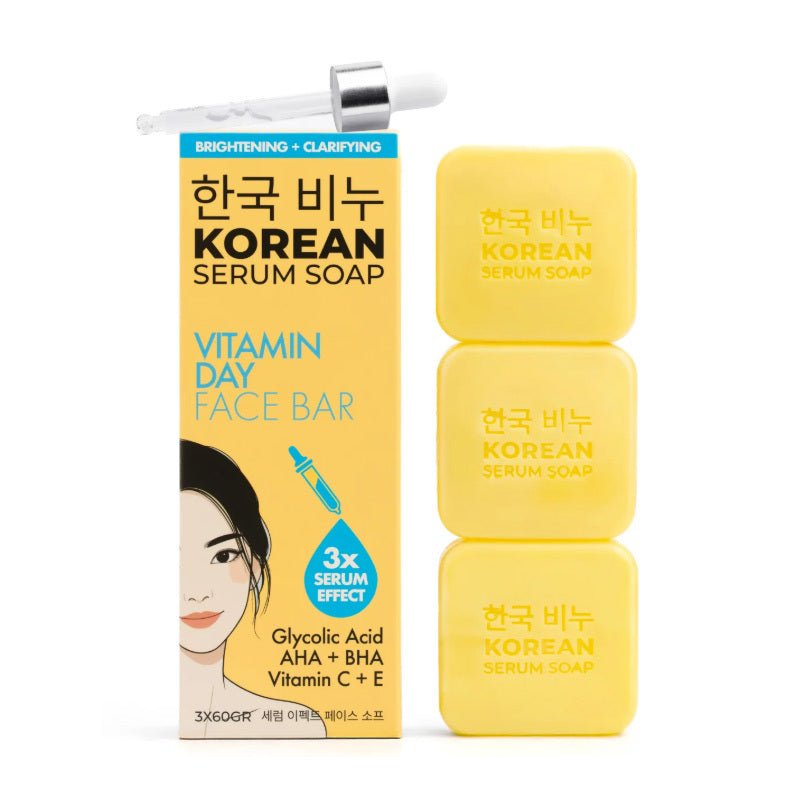Greenlabel Korean Serum Soap Vitamin Day Face Bar 3x60gSkincareTorqelo.com