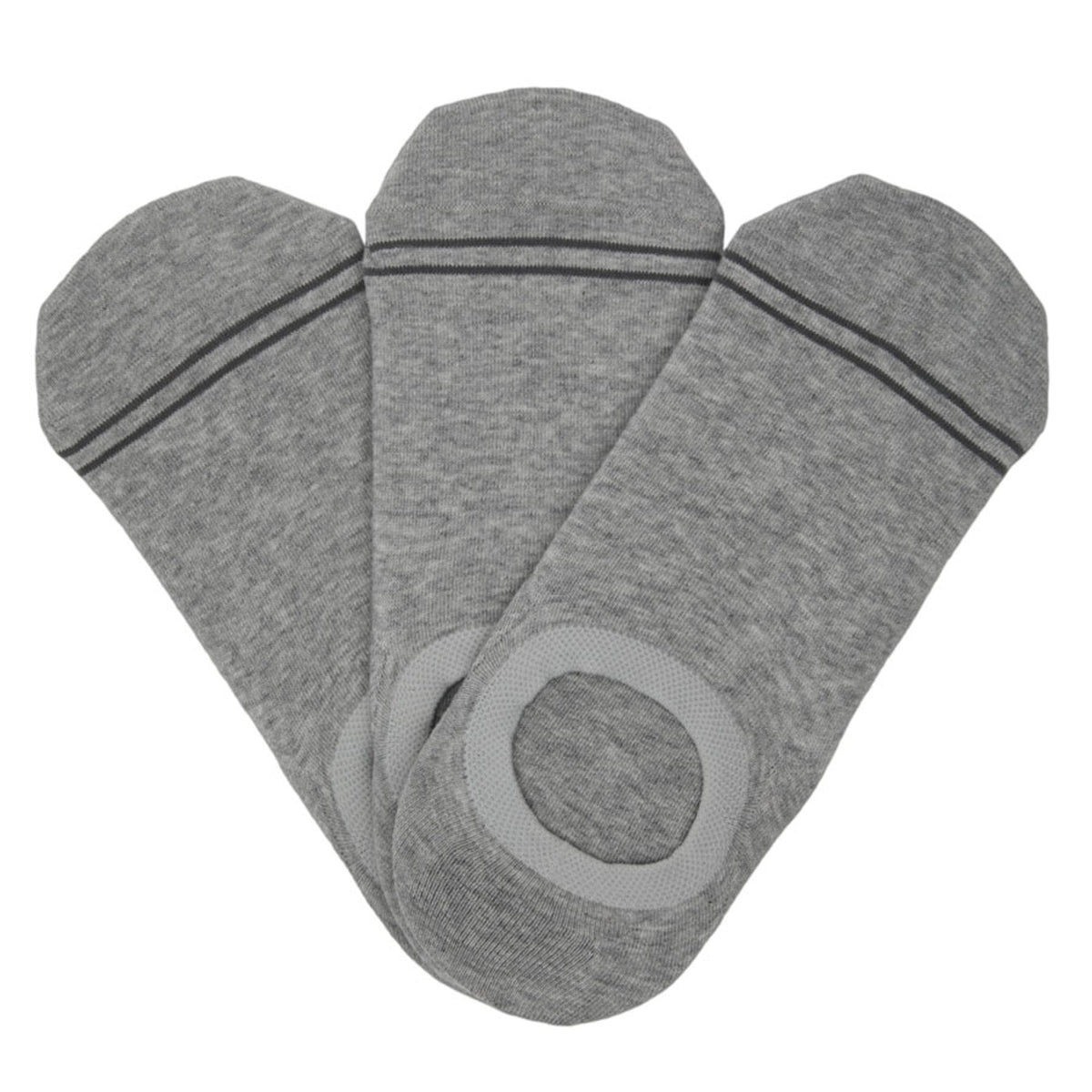 Grey No Show Socks - 3 PackNo Show SocksTorqelo.com