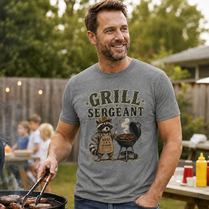 Grill Sergeant Shirt - Funny Dad Gift | BBQ Cookout Shirt, Backyard BBQ TeeTorqelo.com