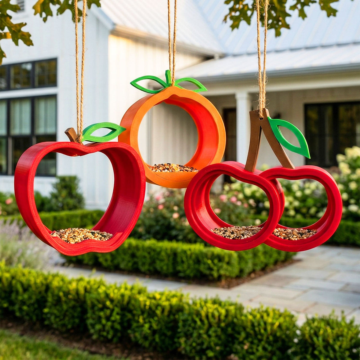 ADG42 Fruit Collection Hanging Bird Feeders by Active Doodie Gear­®