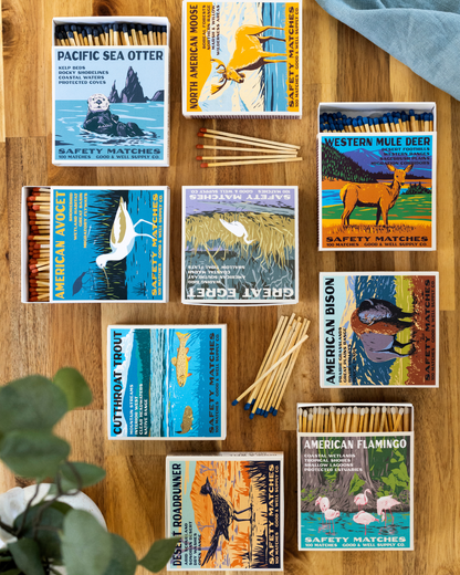 Western Mule Deer Cabin Matches by Good & Well Supply Co.