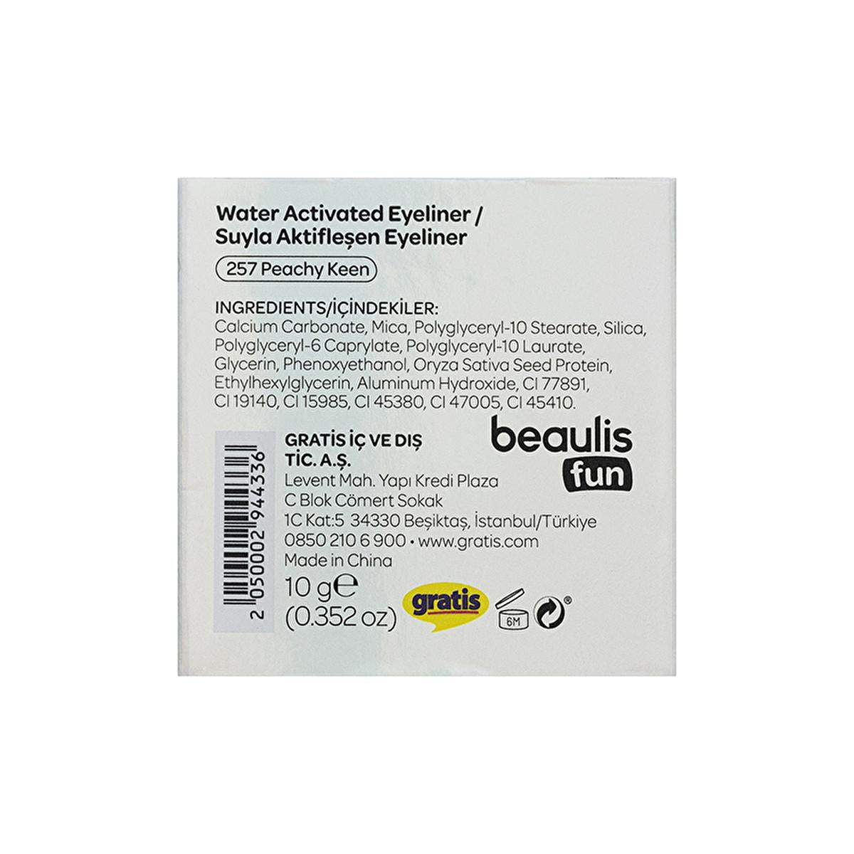 Beaulis Water-Activated Eyeliner, Fun Rainbow Liner for Creative Eye Makeup - Unique, Two-Toned Color Effect by Beauty Care Bag