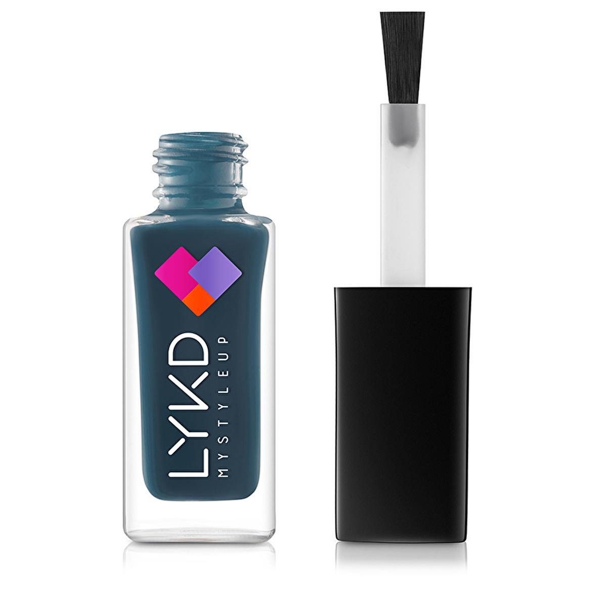 LYKD Midnight Blue Nail Polish - Durable & Vibrant Color for Easy Nail Care by Beauty Care Bag