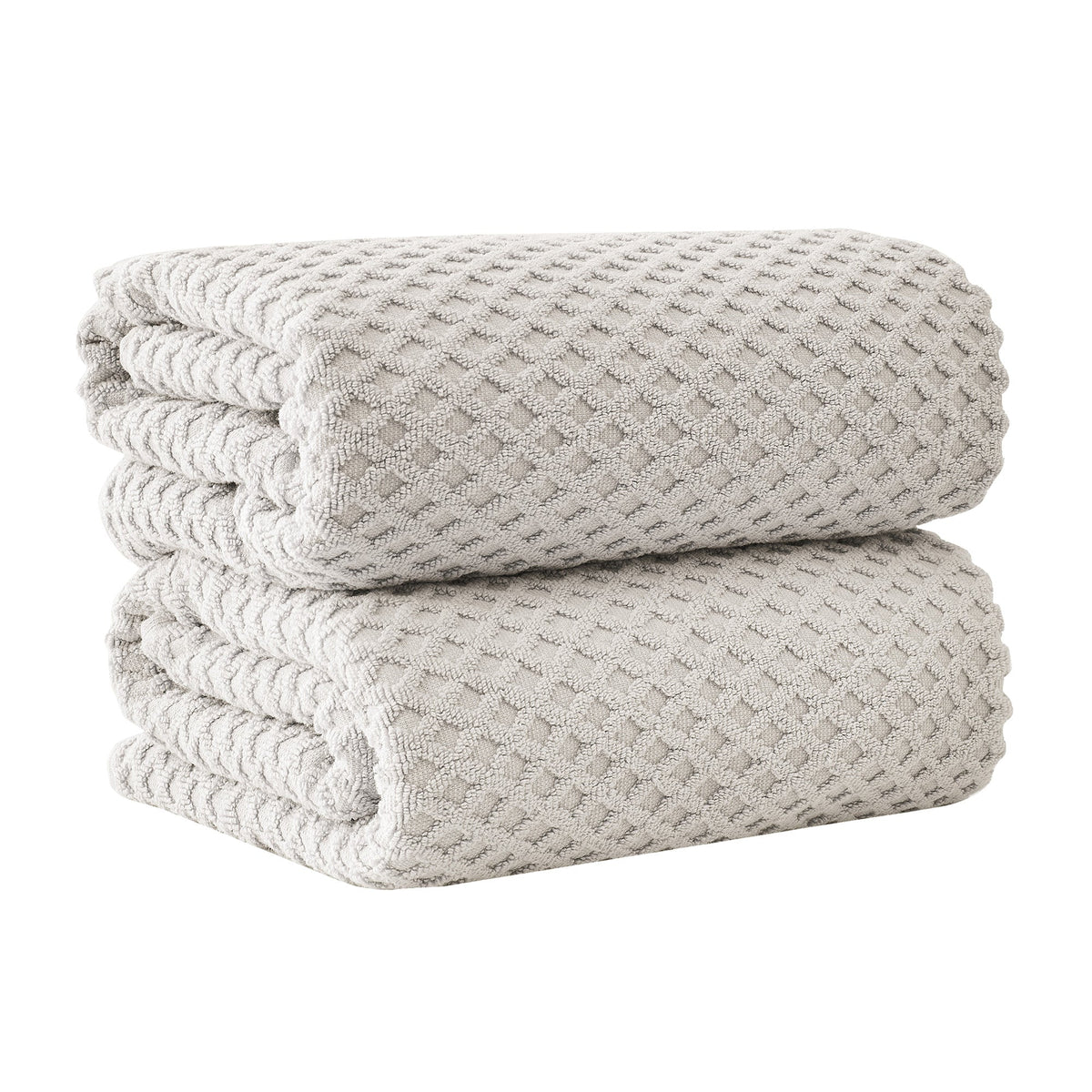 Cotton Diamond Waffle Weave Bath Towel Set - Grayson Collection by Great Bay Home