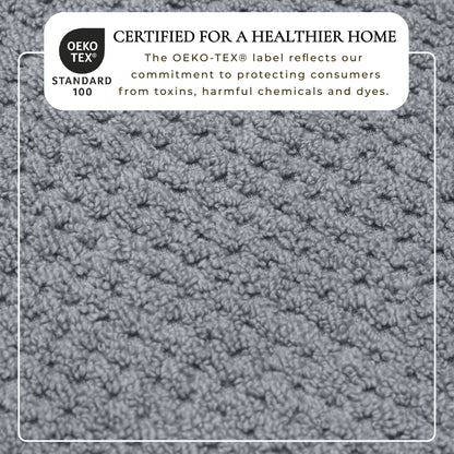 100% Cotton Checkered Jacquard Bath Towel Set - Giuliana Collection by Great Bay Home