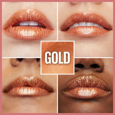 Maybelline New York Lifter Gloss - Moisturizing Lip Gloss with Hyaluronic Acid, Gold Shade by Beauty Care Bag
