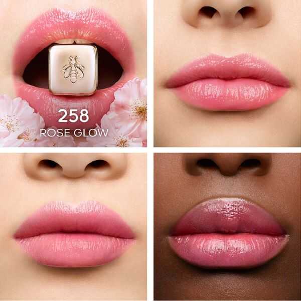 Guerlain Kiss Kiss Bee Glow Lip Balm 258 Rose 3.2g by Beauty Care Bag