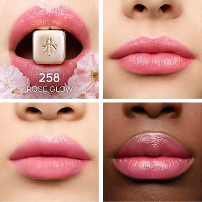 Guerlain Kiss Kiss Bee Glow Lip Balm 258 Rose 3.2g by Beauty Care Bag