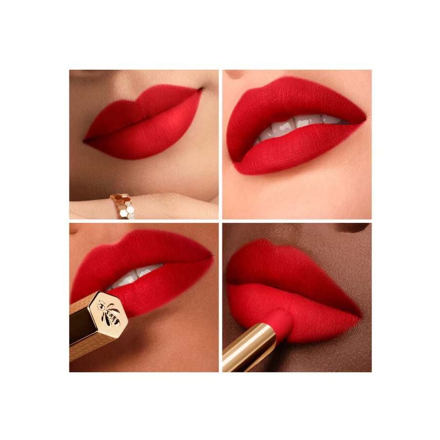 Guerlain KissKiss Blur Matte Lipstick 510 Petal Red 1.85g by Beauty Care Bag