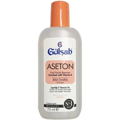 Gulsah Nail Polish Remover Classic Acetone Formula 75ml by Beauty Care Bag